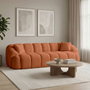 Atelier Del Sofa Octavio - Sofá de 4 plazas Rojo Teja